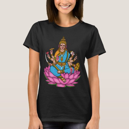 ラクシュミー女神Tシャツ Tシャツ (正面)