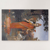 ラクシュミ女神 – 大きな像でも –  ジグソーパズル (横)