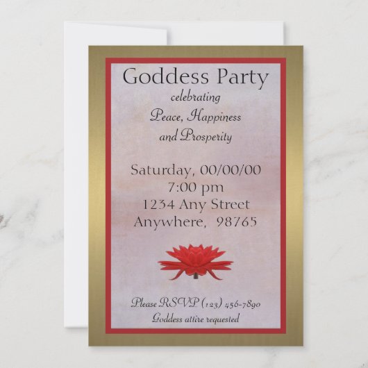 ラクシュミ1896 招待状 (裏面)