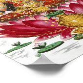 ラクシュミ・ヒンドゥー教の女神 ポスター (角)