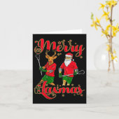 ラクスマメリークリスマスラクロス選手トナカイSa カード (黄色い花)