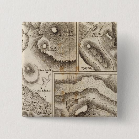 ラクス火山学 缶バッジ (正面)