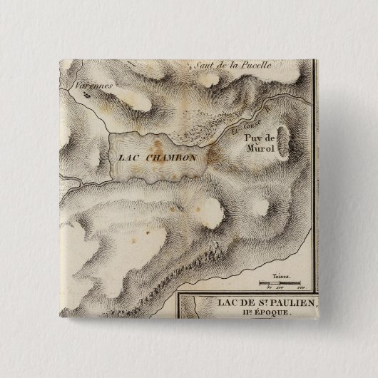 ラクス火山学 缶バッジ (正面)