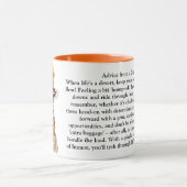 ラクダおもしろいのアドバイス マグカップ (中央)