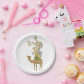 ラクダおもしろいメ ペーパープレート (パーティー)