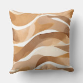 ラクダおよびタンシェードウェーブ クッション (裏面)