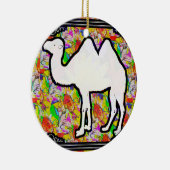 ラクダおよび花 セラミックオーナメント (右)