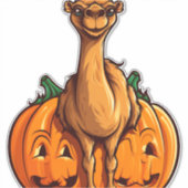 ラクダかぼちゃ怠惰なハローウィンパーティ衣装キッズ シール (正面)
