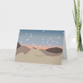 ラクダが付いているクリスマスカード シーズンカード