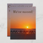 ラクダが日没を取り戻して動くアナウンス 案内状 (正面/裏面)