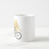 ラクダが自転車に乗る コーヒーマグカップ (中央)