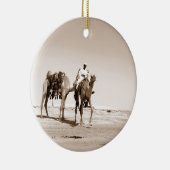 ラクダとの砂漠場面 セラミックオーナメント (右)