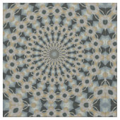 ラクダとティールの万華鏡 ファブリック (クローズアップ)