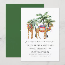ラクダとヤシの木サマーリハーサルディナー 招待状