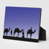 ラクダに乗って旅する三人の賢者 フォトプラーク (側面)