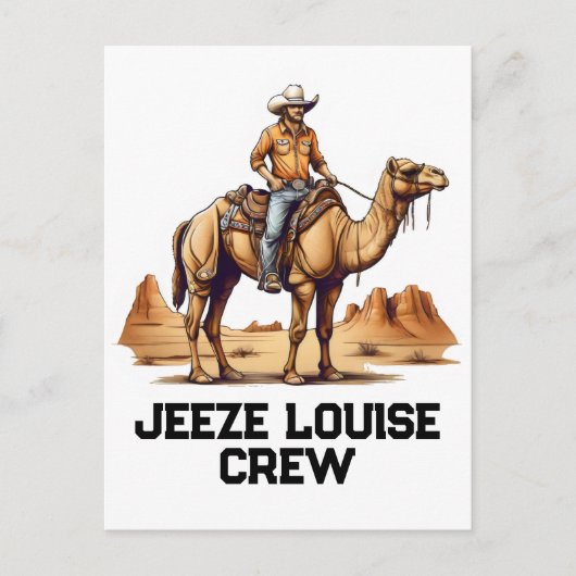 ラクダに乗る人 ポストカード (正面)