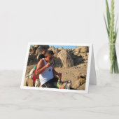 ラクダに乗る男性の肖像 カード (正面)