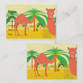 ラクダのイラストレーション 名刺 (正面/裏面)