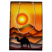 ラクダのギフトバッグ ミディアムペーパーバッグ (裏面)