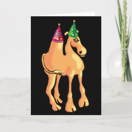 ラクダのクリスマスカードまたは招待状 シーズンカード