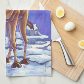 ラクダのクリスマス キッチンタオル (四つ折り)