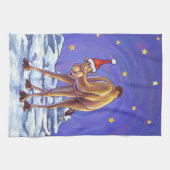 ラクダのクリスマス キッチンタオル (横)