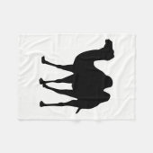 ラクダのシルエット フリースブランケット (正面(横))