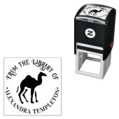 ラクダのシルエット「図書館から」 セルフインキングスタンプ (インサイチュ)