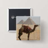 ラクダのピラミッド 缶バッジ (正面&裏面)