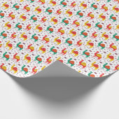 ラクダのフラットカラー、装飾パターン。 ラッピングペーパー (角)