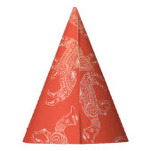 ラクダのフレーム:ヴィンテージ砂漠の地図 パーティーハット (裏面)