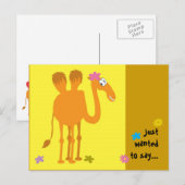 ラクダのポストカード ポストカード (正面/裏面)