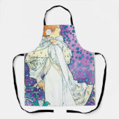 ラクダのレディーアルフォンスミュシャ エプロン (正面)