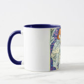 ラクダのレディーアルフォンスミュシャ マグカップ (左)