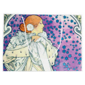 ラクダのレディーアルフォンスミュシャ ラージペーパーバッグ (裏面)