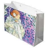 ラクダのレディーアルフォンスミュシャ ラージペーパーバッグ (裏面アングル)