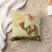 ラクダのヴィンテージのダンサー クッション (ブランケット)
