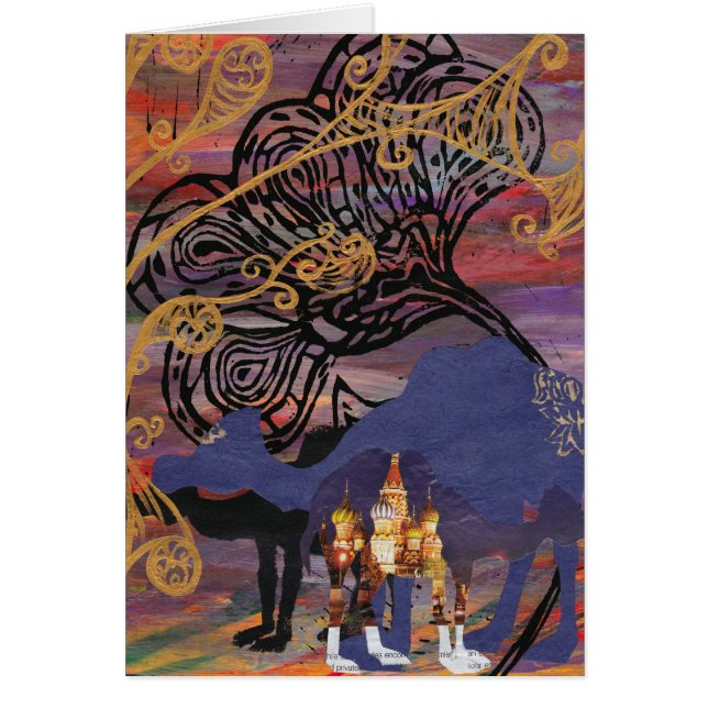 ラクダの世界カード (正面)