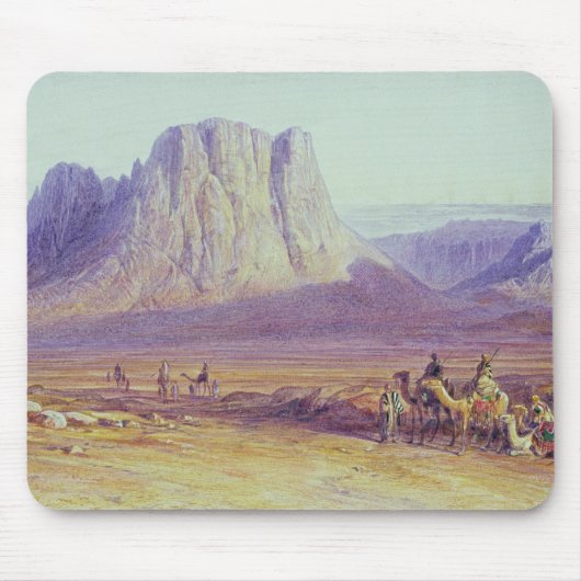 ラクダの列車、Condessi、シナイ山1848年 マウスパッド (正面)