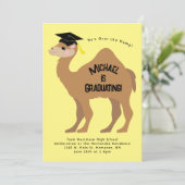 ラクダの卒業パーティー招待状 招待状 (スタンド正面)