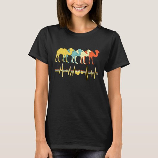 ラクダの心拍動物 Tシャツ (正面)
