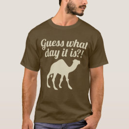 ラクダの水曜日のこぶ日のおもしろTシャツ Tシャツ