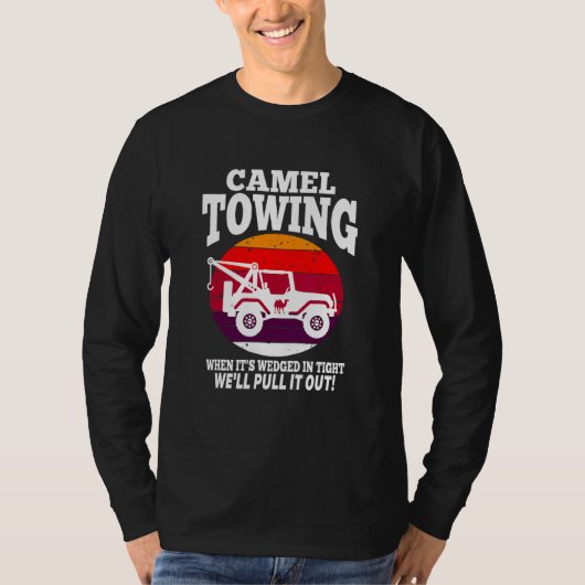 ラクダの牽引 レトロなラクダの牽引 ハロウィン 2 Tシャツ (正面)
