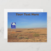 ラクダの看板、チュニジアのカスタマイズ可能なポストカード ポストカード (正面/裏面)