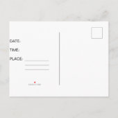 ラクダの背中の離婚カードを壊したわら 案内ポストカード (裏面)