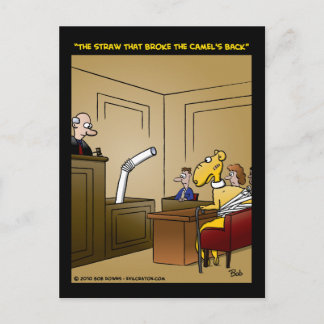 ラクダの背中を折った藁 ポストカード