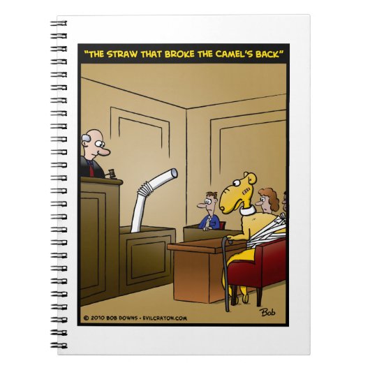 "ラクダの背部"を壊したわら ノートブック (正面)