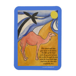 ラクダの詩の磁石（青） マグネット