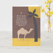 ラクダの詩 カード (黄色い花)