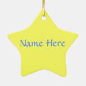 ラクダの贈り物と3人の賢い男性:スターオーナメント セラミックオーナメント (裏面)